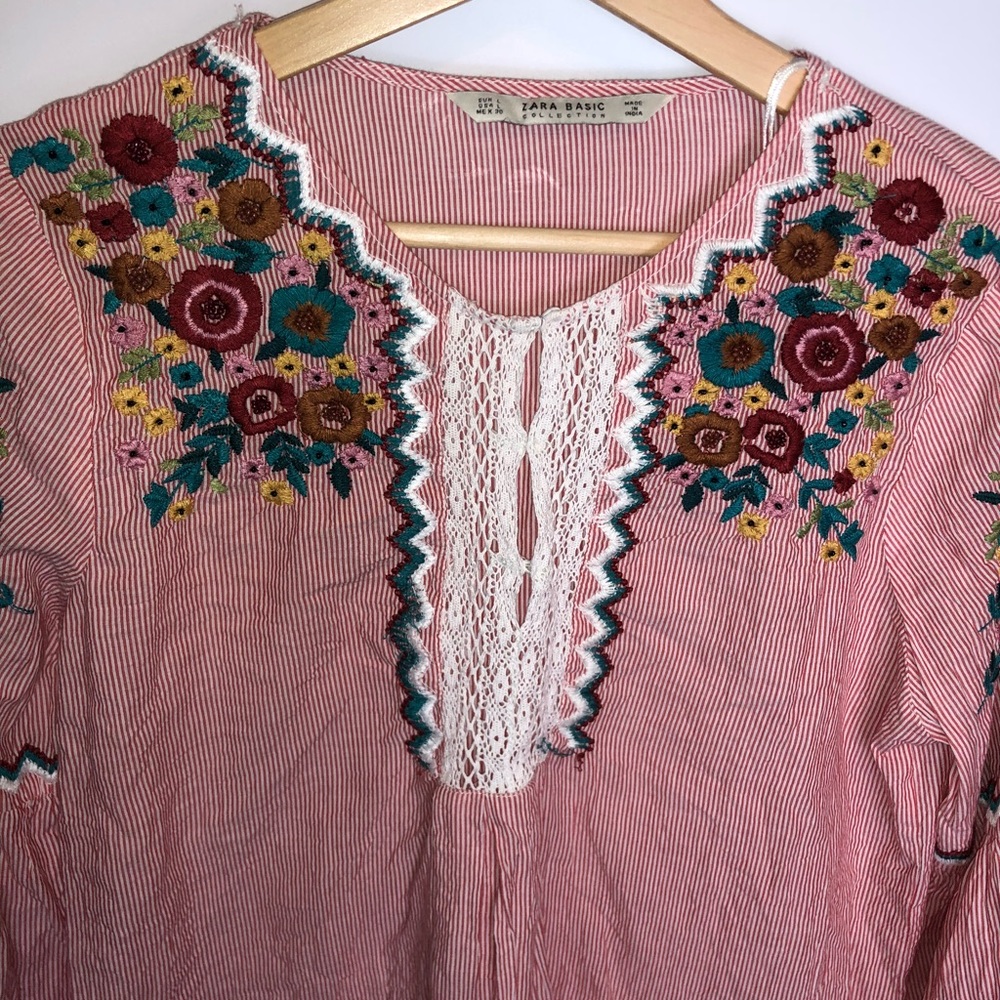 Womens Zara basic collection top Size Large - Picture 3 of 4